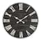 Glitzhome® 27.5" Oversized Farmhouse Wooden & Galvanized Wall Clock
